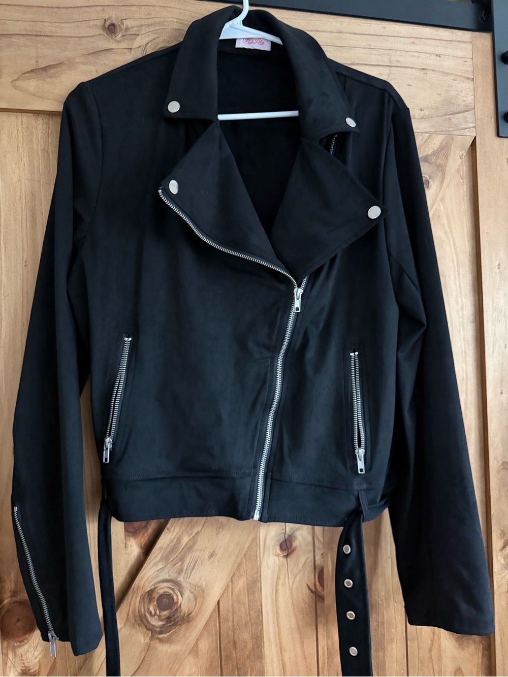 Suede Moto Jacket